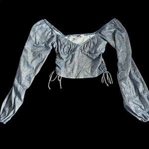 NWT Blue Sparkled Blouse